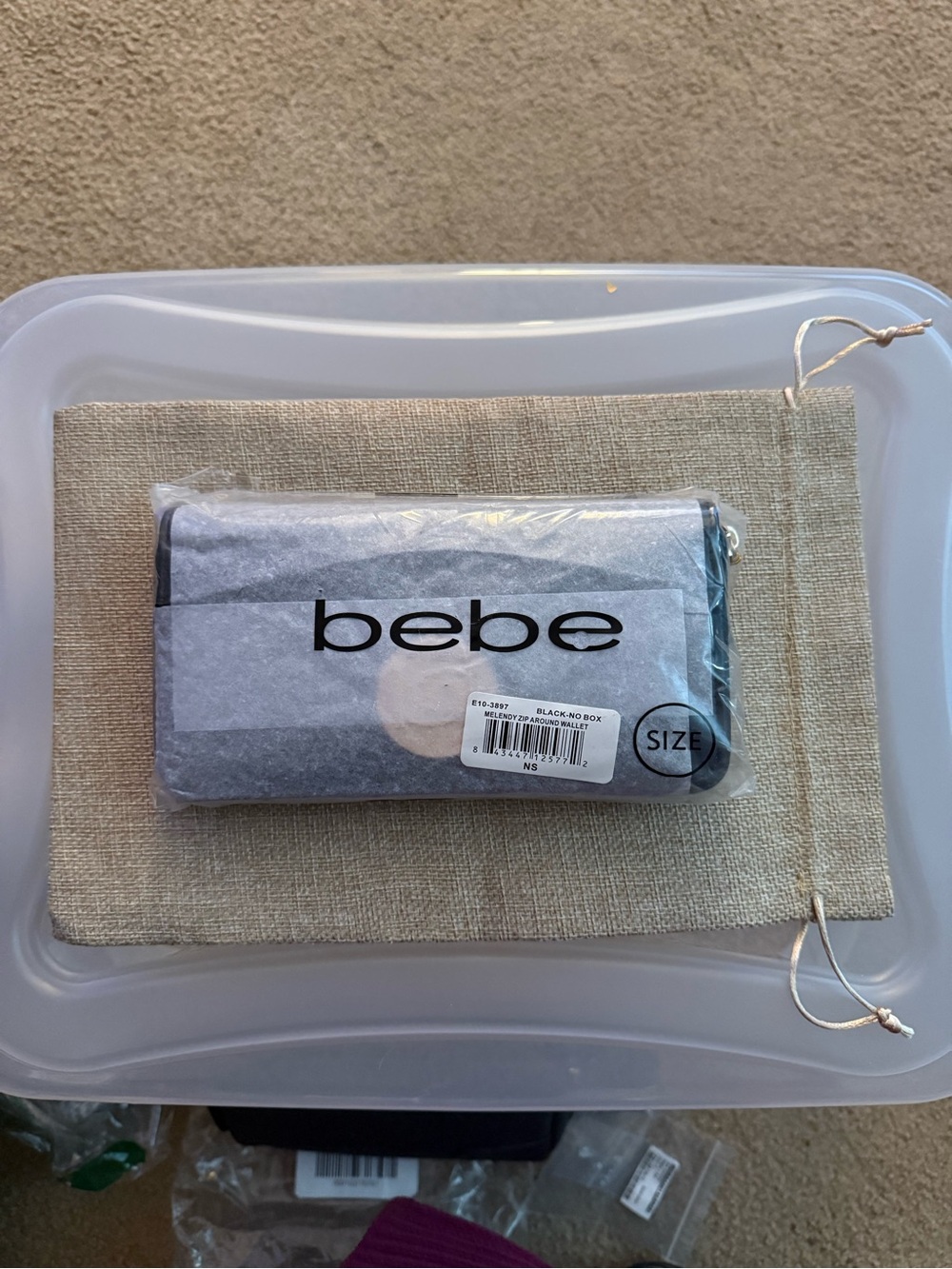 bebe Navy Blue Wallet